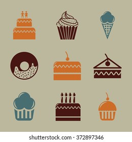 bakery set icons design, vector illustration eps10 graphic 
