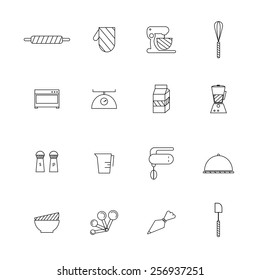 Bakery set vector. 
