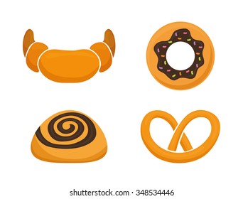 Bakery shop advert graphic design, vectori llustration eps10