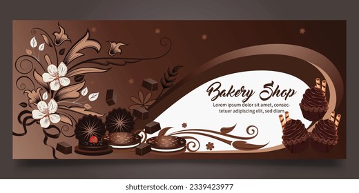 Bakery shop banner Design and food banner