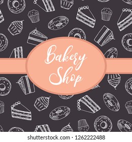 Bakery shop banner. Vector illustration
