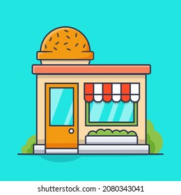 Vector de fachada de construcción de panaderías