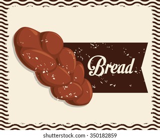 Bakery shop concept with bread design, vector illustration 10 eps graphic.