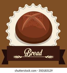 Bakery shop concept with bread design, vector illustration 10 eps graphic.