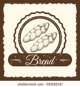 Bakery shop concept with bread design, vector illustration 10 eps graphic.