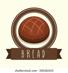 Bakery shop concept with bread design, vector illustration 10 eps graphic.