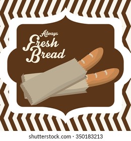 Bakery shop concept with bread design, vector illustration 10 eps graphic.
