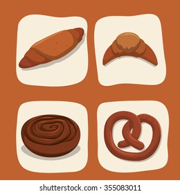 Bakery shop concept with bread design, vector illustration 10 eps graphic.