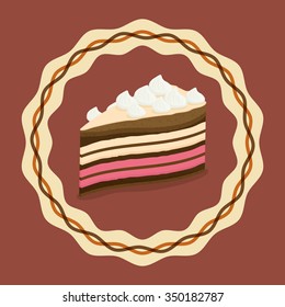Bakery shop concept with dessert design, vector illustration 10 eps graphic.