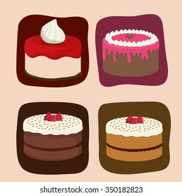 Bakery shop concept with dessert design, vector illustration 10 eps graphic.