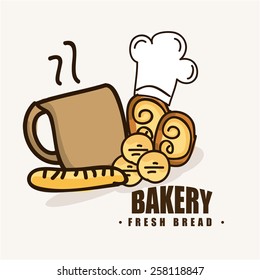 bakery shop design, vector illustration eps10 graphic 