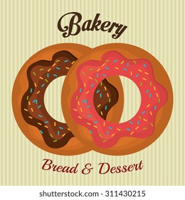 Bakery shop design, vector illustration eps 10.