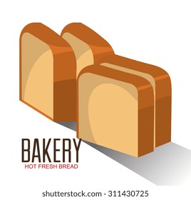Bakery shop design, vector illustration eps 10.