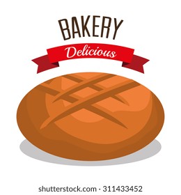 Bakery shop design, vector illustration eps 10.