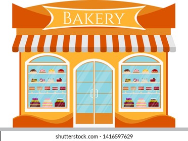 Bakery Shop In Flat Style