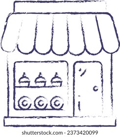 Bakery shop hand drawn vector illustration