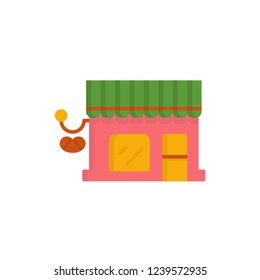 bakery shop icon vector flat design