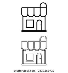 Bakery Shop Icon Vector for Pastry and Confectionery Business