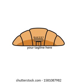 Bakery shop logo design vector