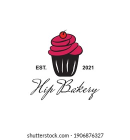 Bakery shop logo design vector template