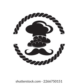 Bakery shop logo icon symbol ,illustration design template.