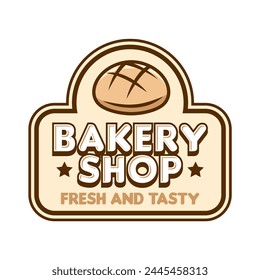 Bakery shop Logo sign badge isolated. Bakery Logo vintage design vector illustration template icon.