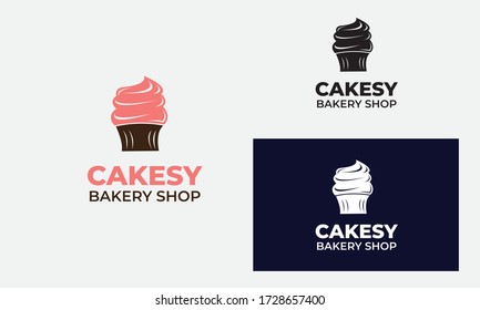 Bakery Shop Logo with style modern for business bread shop , pastry , cake shop , patisserie , home bakery 