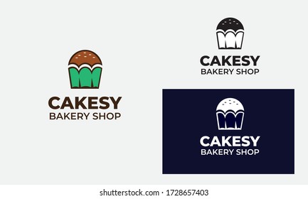 Bakery Shop Logo with style modern for business bread shop , pastry , cake shop , patisserie , home bakery 