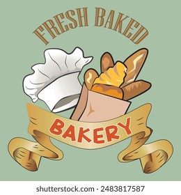 Bakery Shop Sign and Badge