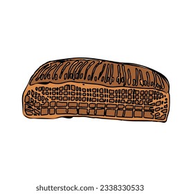 Bakery shop vector flat illustration bread 