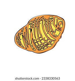 Bakery shop vector flat illustration croissant 