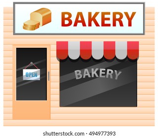 Bakery shop vector icon