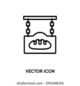 Bakery shop vector icon. Modern, simple flat vector illustration for website or mobile app.Bakery symbol, logo illustration. Pixel perfect vector graphics	