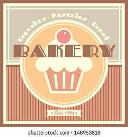 Bakery shop vector template design