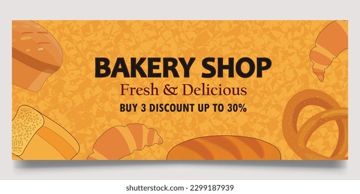 Bakery shop web banner design