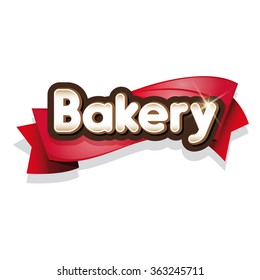 Bakery sign or logo vector