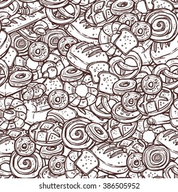 Bakery Sketch Pattern