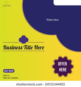 Bakery social media banner. Advertising posters design for bread or bake house.