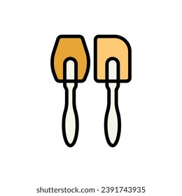 Bakery Spatula Icon Vector Illustration