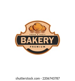 Bakery sticker label template design isolated