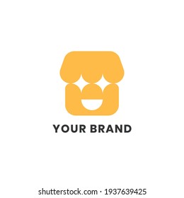 Bakery Store Happy Logo Abstract Unique Simple alphabet letter Unique logo for business and company. Creative lettering and corporate identity. Branding design