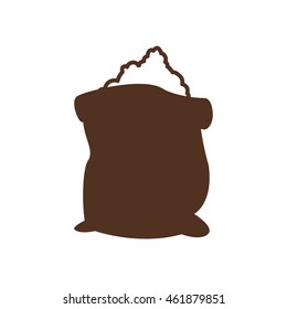 Bakery supply concept represented by flour bag icon. Isolated and flat illustration