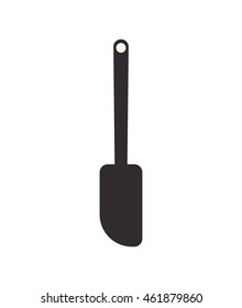Bakery supply concept represented by spatula icon. Isolated and flat illustration