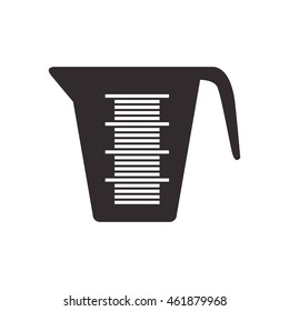 Bakery supply concept represented by measurer icon. Isolated and flat illustration