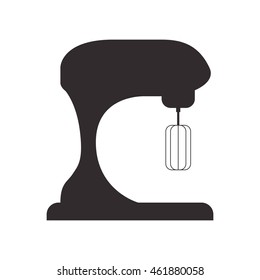 Bakery supply concept represented by mixer icon. Isolated and flat illustration