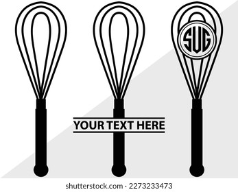 Bakery SVG Monogram Vector Illustration Silhouette