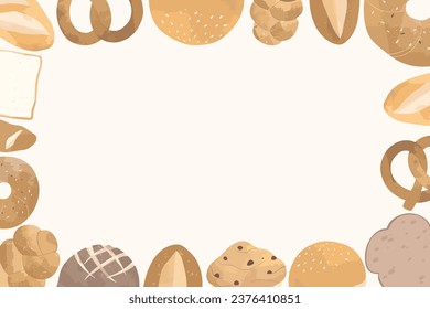 Bakery Sweet Food Frame Background