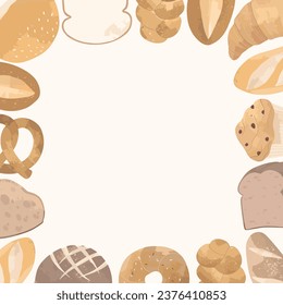 Bakery Sweet Food Frame Background