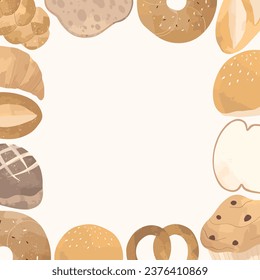 Bakery Sweet Food Frame Background