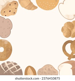 Bakery Sweet Food Frame Background